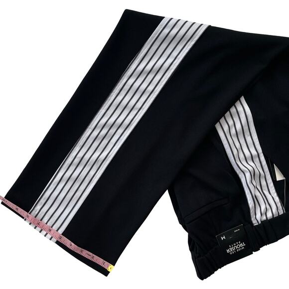 No Comment wide leg trousers, high rise fit with bold white side stripes Size M - Picture 5 of 8